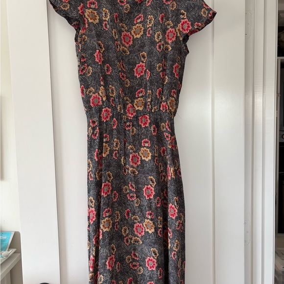 Isabel Marant floral midi dress with gathered waist seam. - Picture 1 of 6